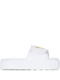 Versace Medusa Head platform slippers - White