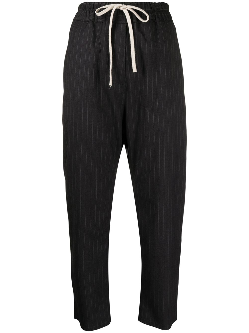 

Nili Lotan pinstripe pattern cropped trousers - Black