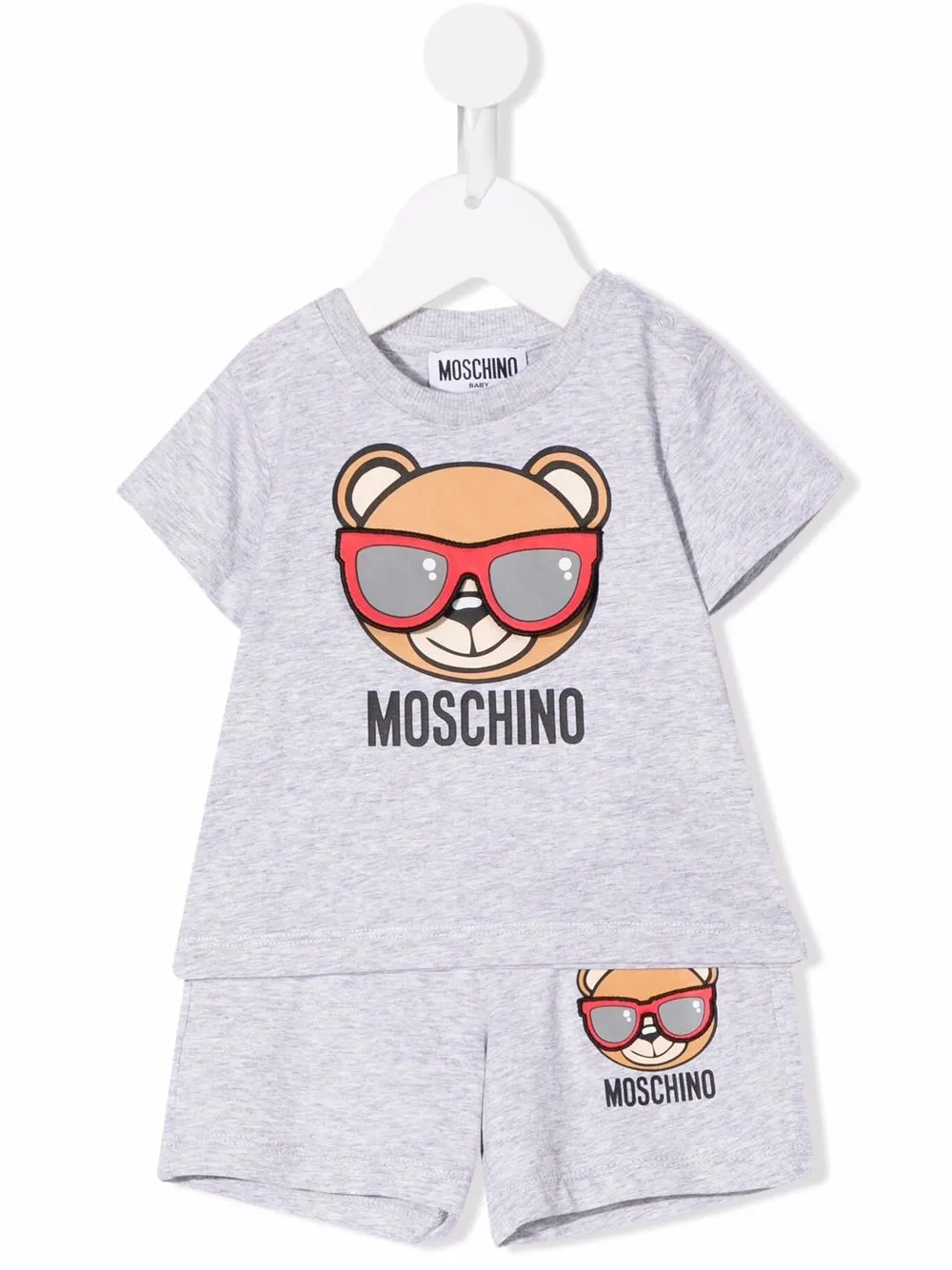 Moschino Kids Teddy Bear-motif cotton tracksuit set