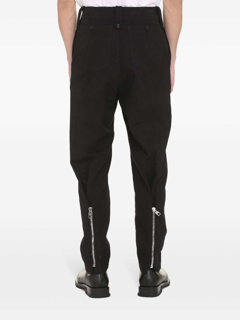 Alexander McQueen tailored zipped-cuff trousers Men