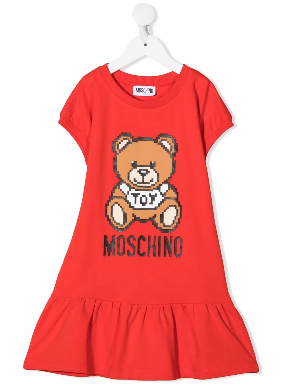 фото Moschino kids платье с принтом toy bear