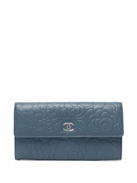 CHANEL 2012 CC Camelia continental wallet Women