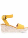 Geox Lipari woven wedge sandals - Yellow