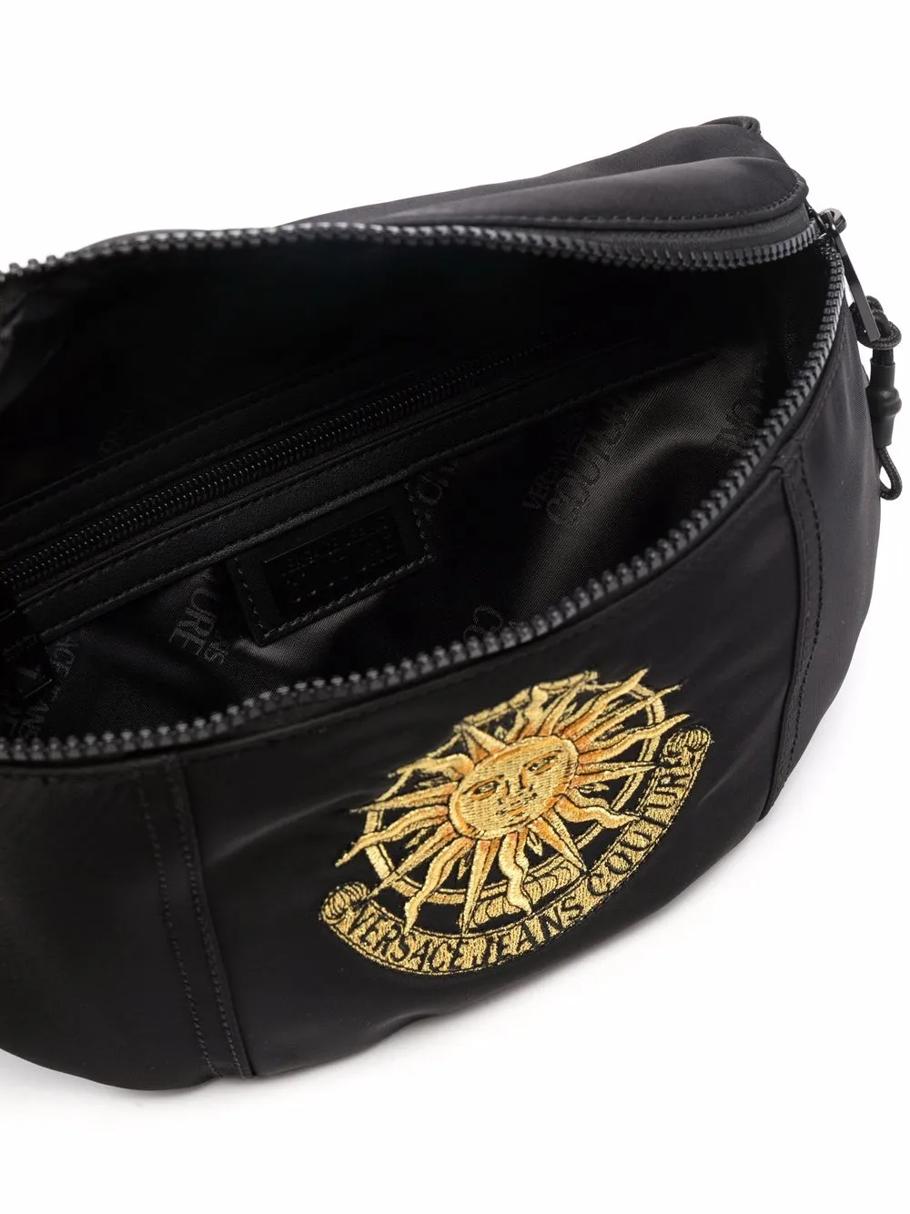 фото Versace jeans couture поясная сумка с вышитым логотипом