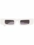 Kuboraum square frame sunglasses - White