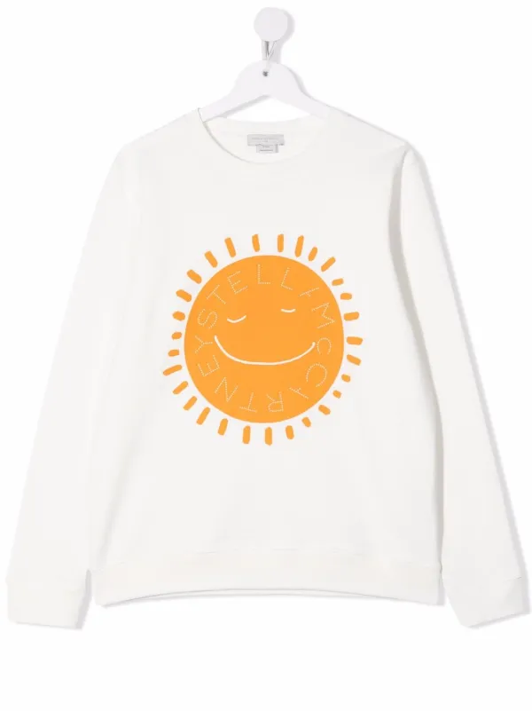 sun print long sleeve sweatshirt