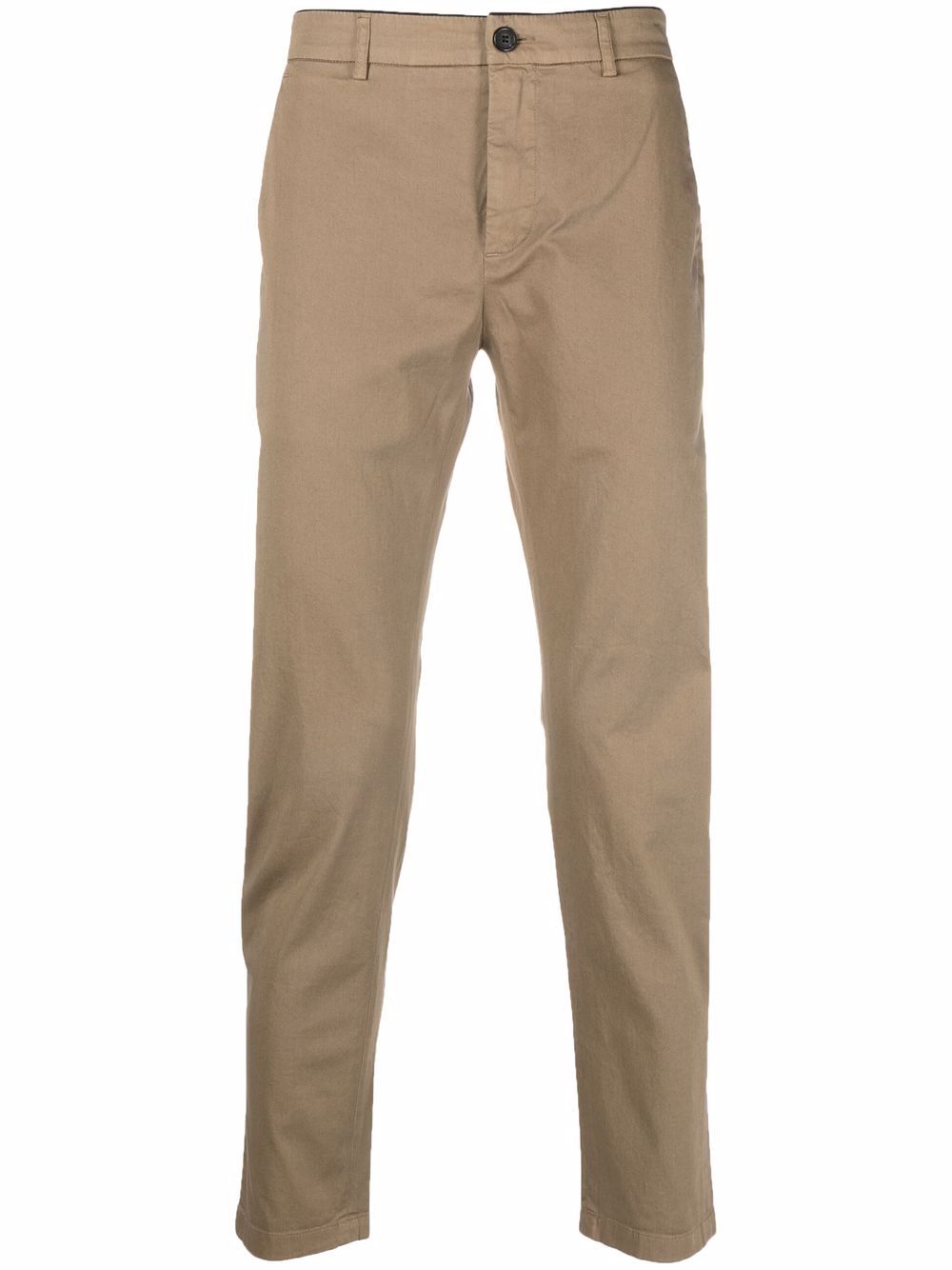 slim-cut chino trousers