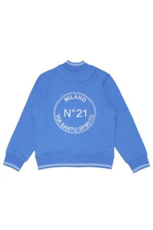 Logo-Print Bomber Jacket