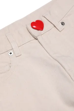 Heart-Embellished Jeans