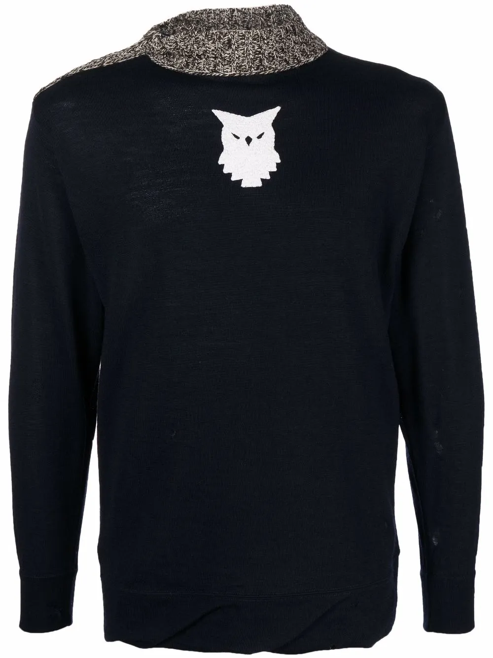 

Maison Margiela owl intarsia jumper - Blue