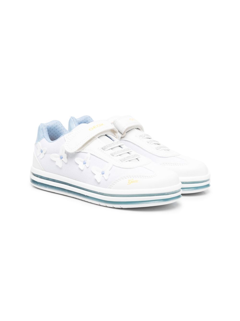 

Geox Kids tenis bajos Pawnee - Blanco