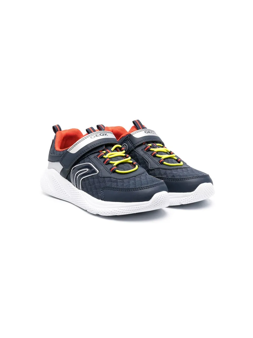 

Geox Kids tenis Sprintye con ribete en contraste - Azul