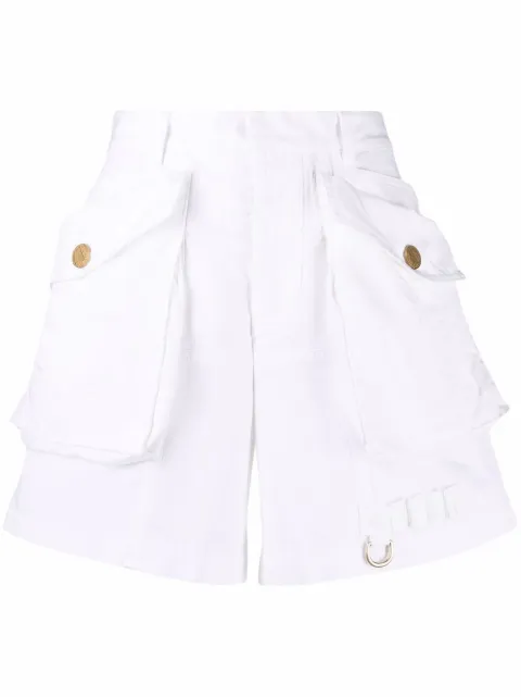 DSQUARED2 high-waisted cotton shorts