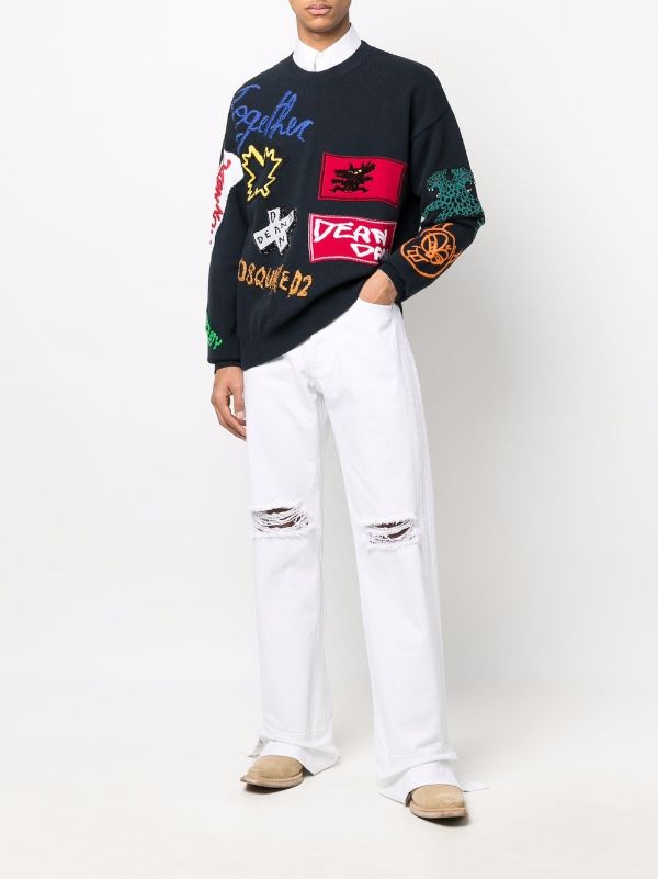 Dsquared2 discount patch sweatshirt