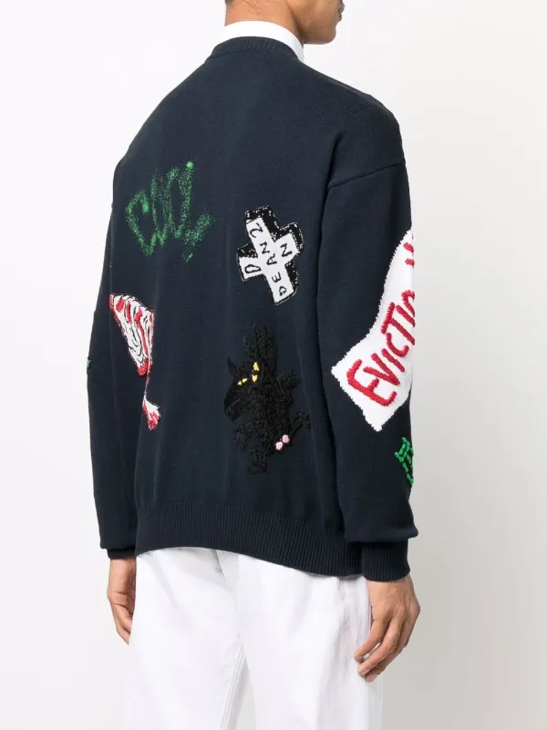 DSQUARED2 logo-patch Sweatshirt | Blue | FARFETCH PL