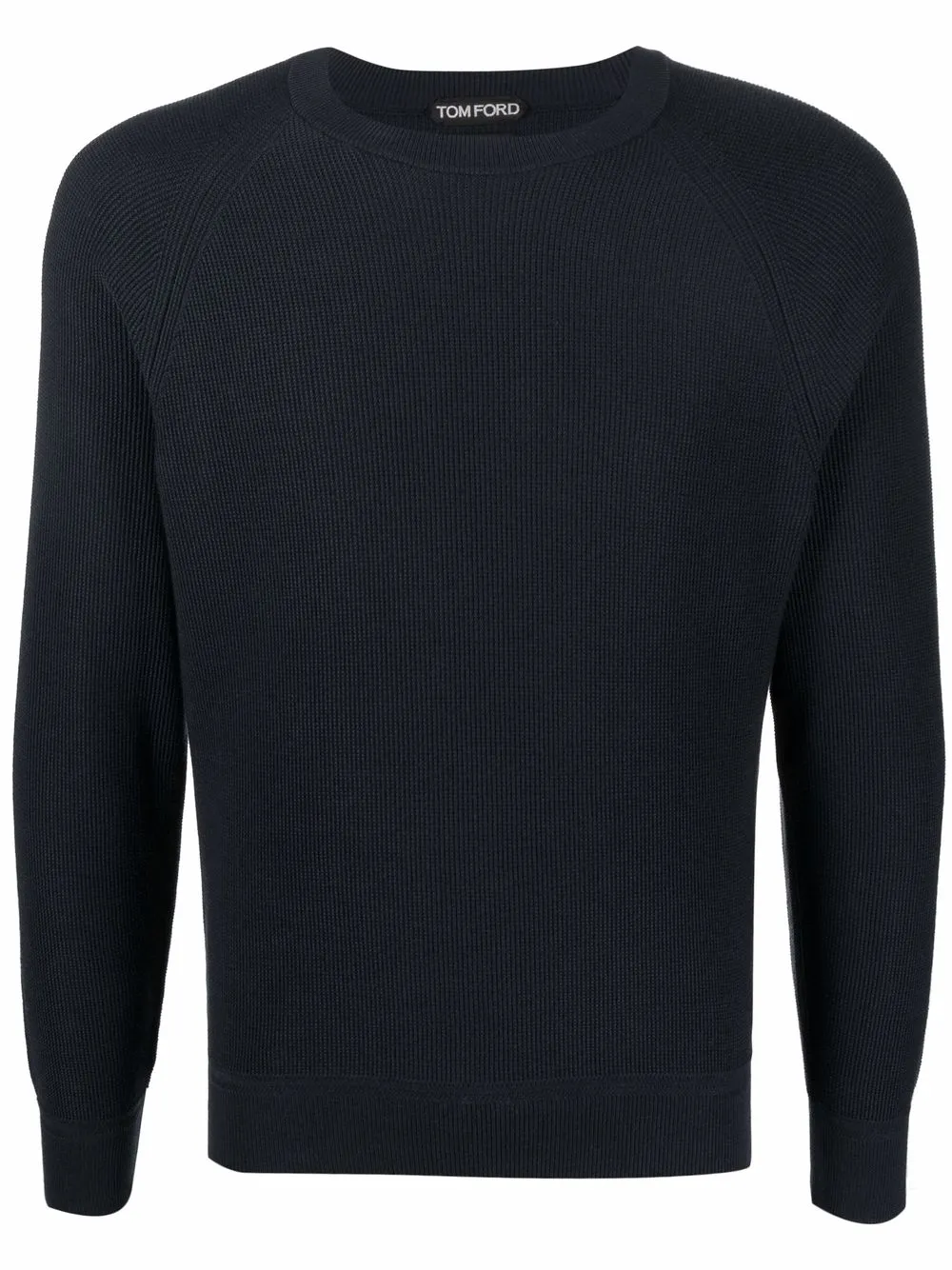 

TOM FORD crew-neck cotton-silk jumper - Blue