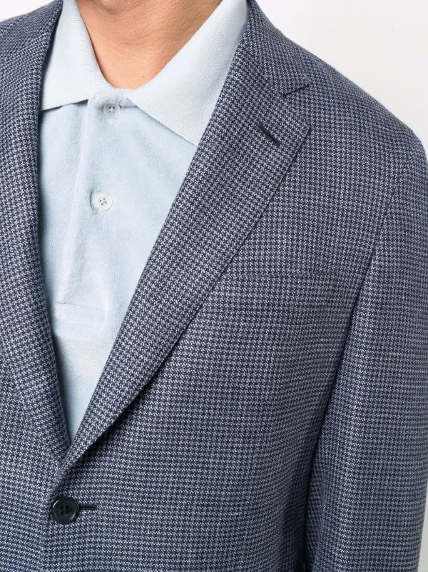 Brioni Houndstooth Single-breasted Blazer - 0000