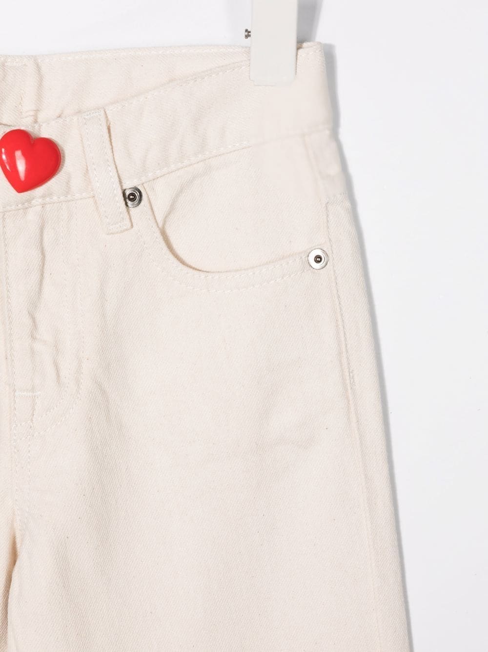фото Nº21 kids прямые брюки в пуговицей в форме сердца
