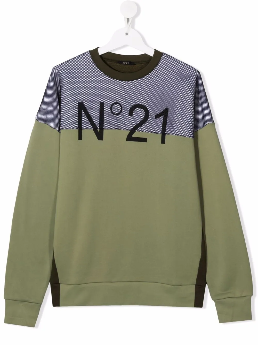 

Nº21 Kids sudadera con logo estampado - Verde