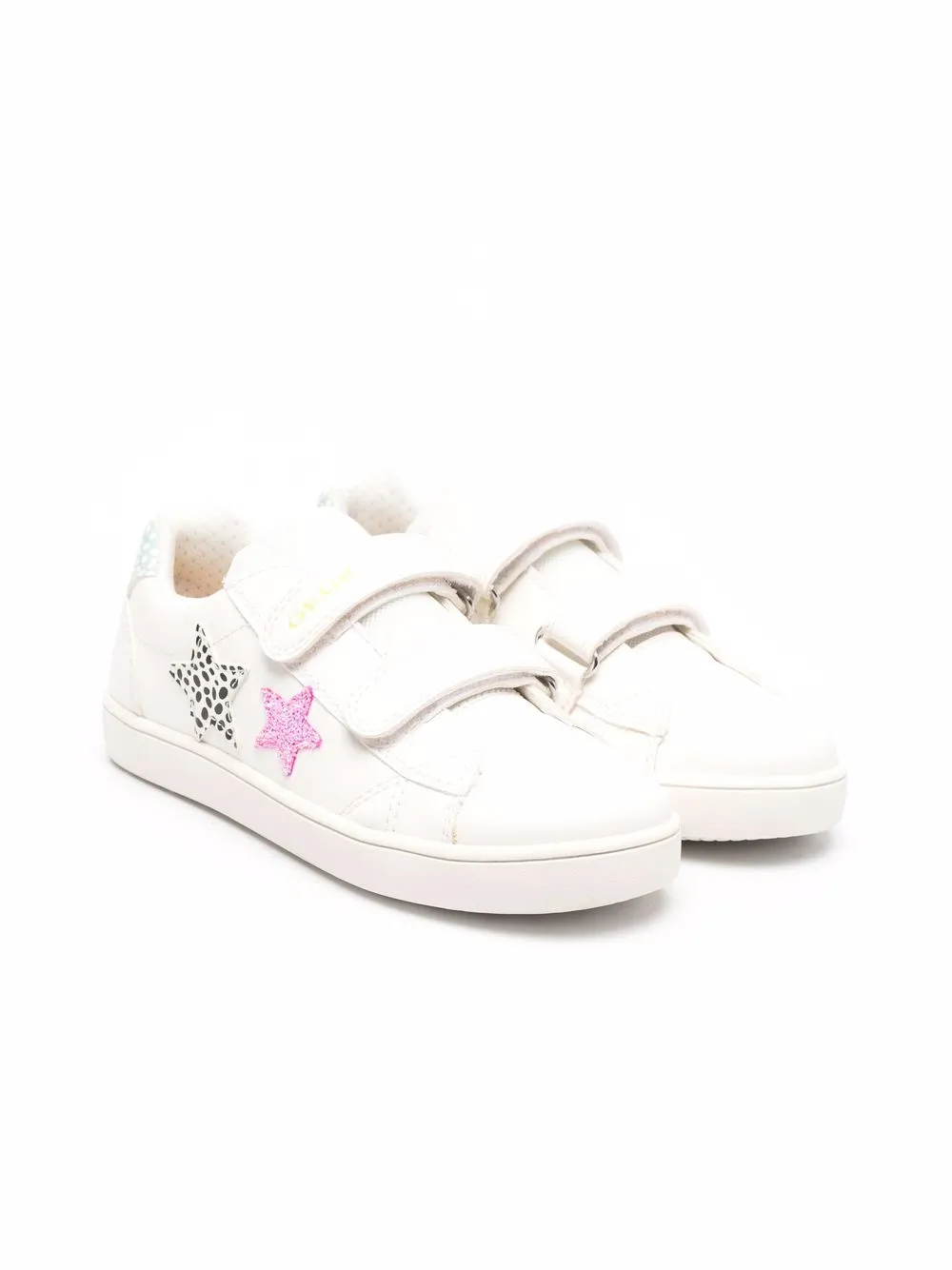 

Geox Kids Kathe touch-strap trainers - White