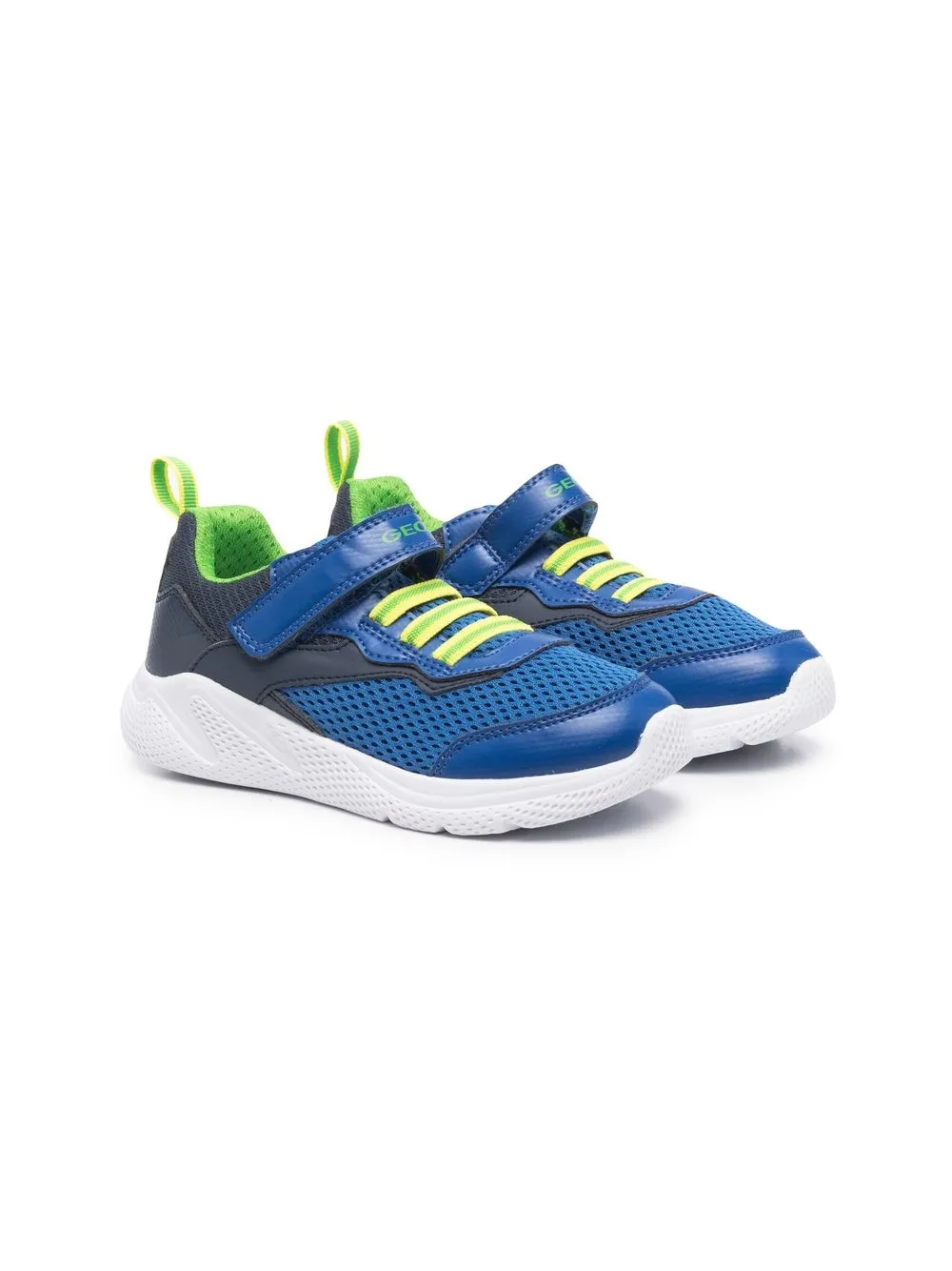 

Geox Kids tenis con cierre autoadherente y logo - Azul