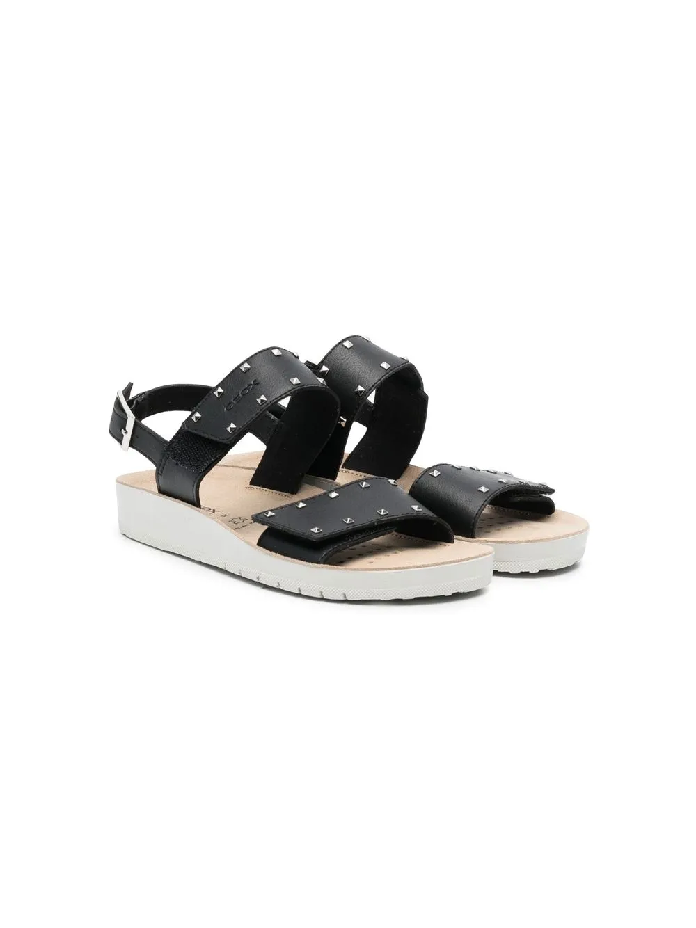 

Geox Kids sandalias Costarei Rockstud - Negro