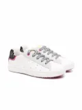 Geox Kids animal-print detail sneakers - White