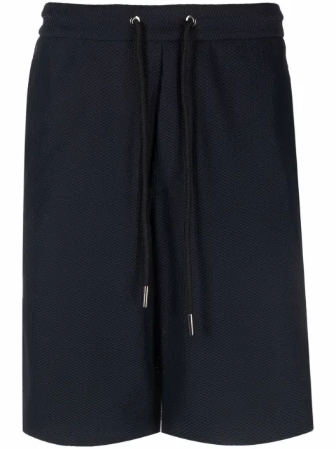 drawstring track shorts