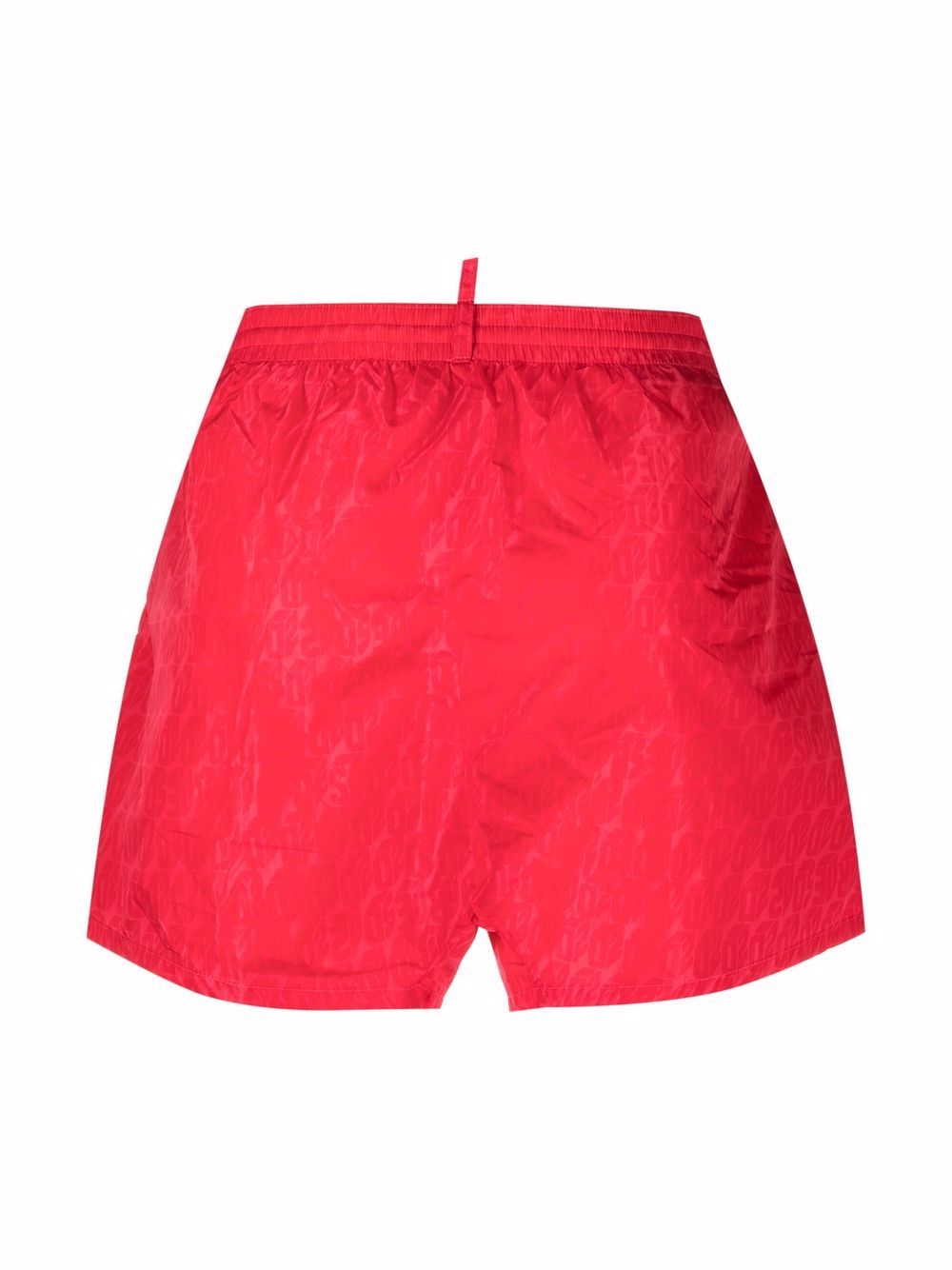 DSQUARED2 Zwembroek met trekkoordtaille - Rood