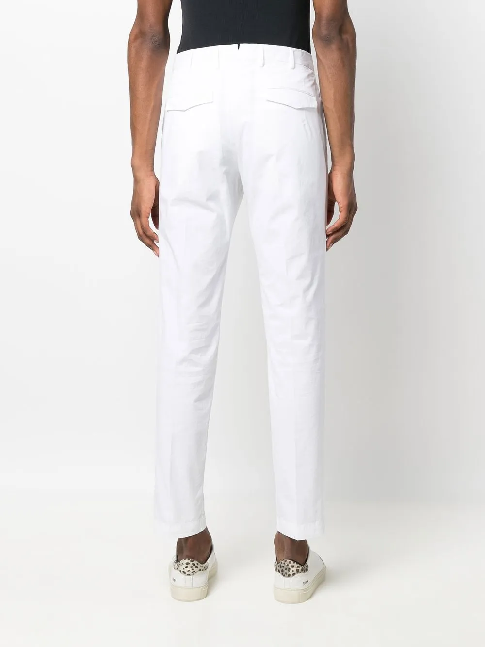 PT Torino Mid waist chino Wit