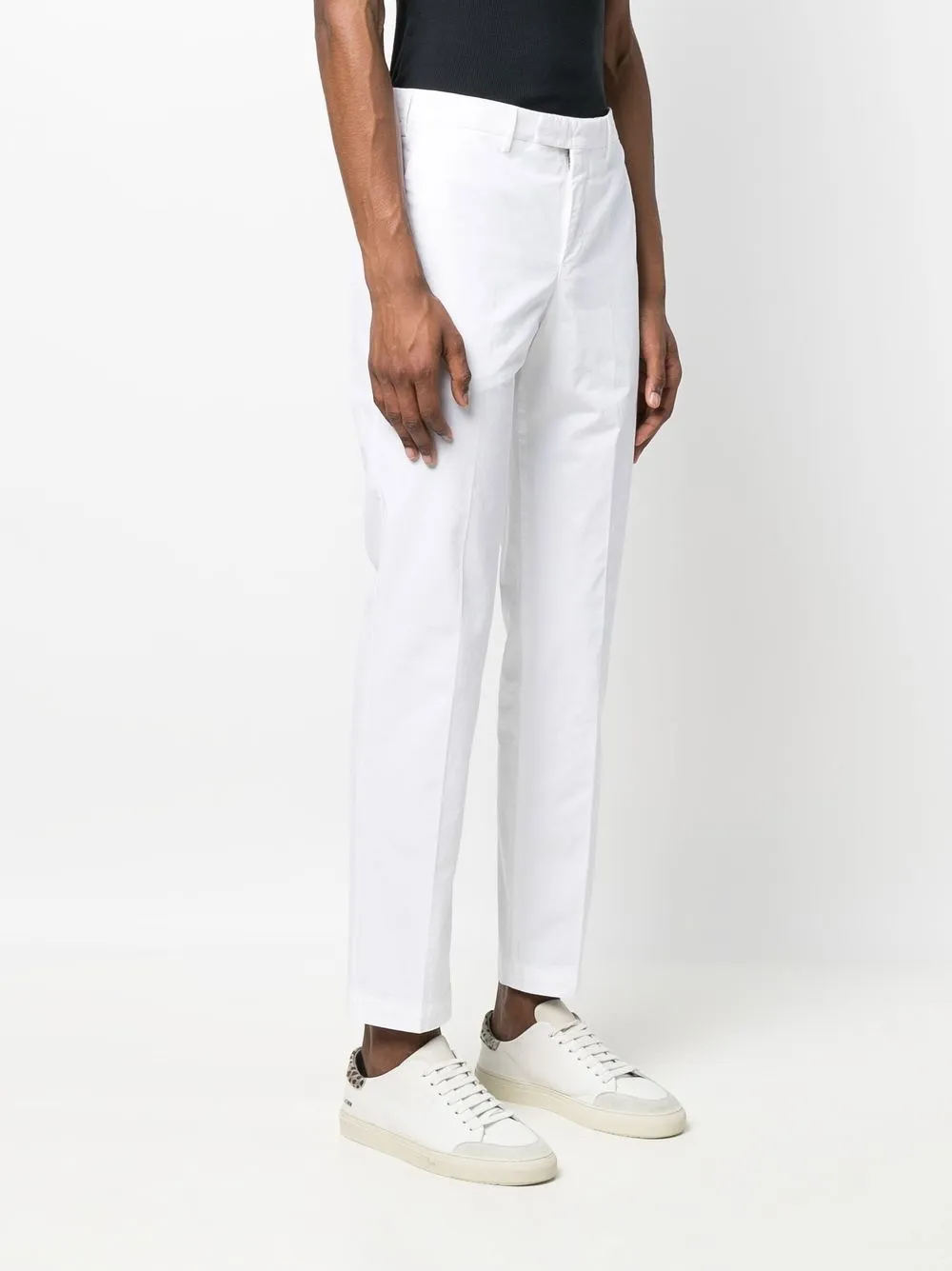 PT Torino Mid waist chino Wit