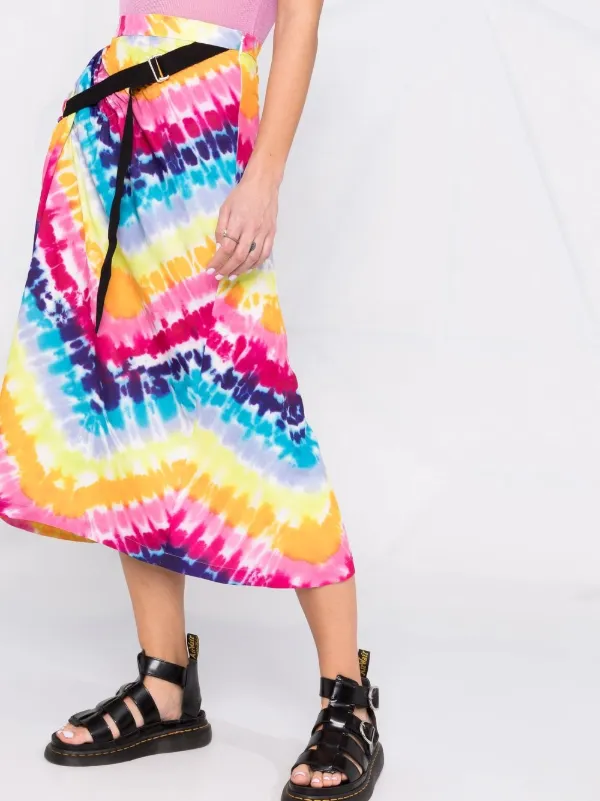 Tie dye clearance wrap around skirt