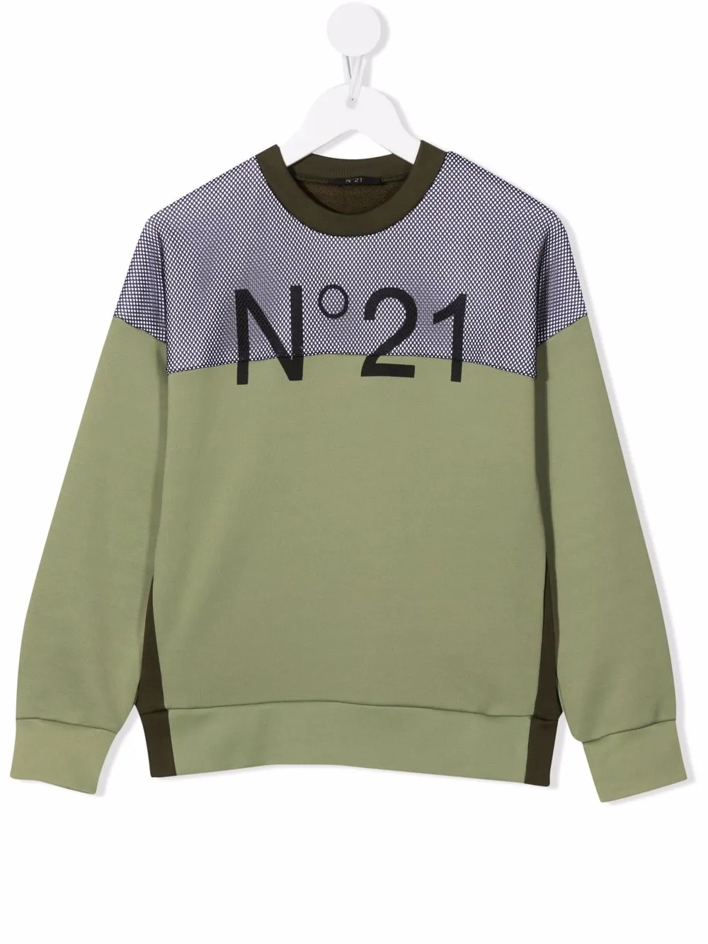 

Nº21 Kids sudadera con logo estampado - Verde