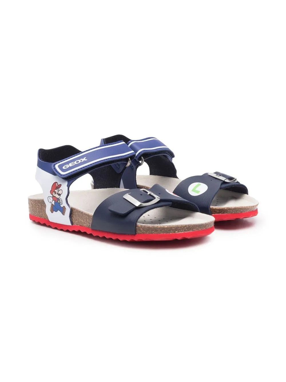 

Geox Kids Ghita mario-print sandals - Blue