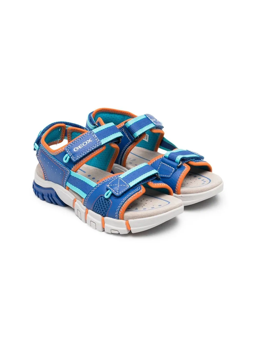 

Geox Kids Dyomix colour-block sandals - Blue