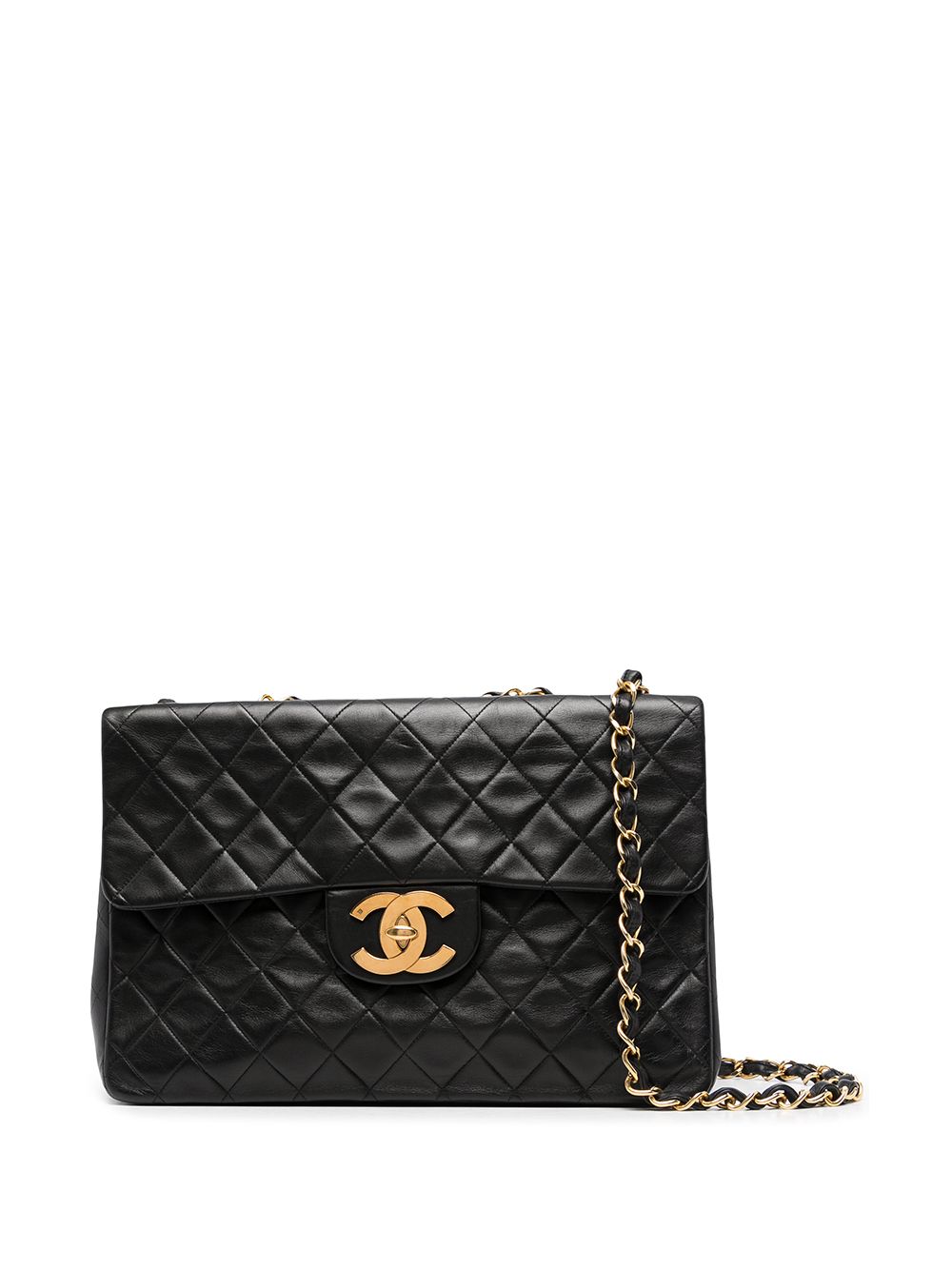 Chanel Pre-owned 1996-1997 So Black Classic Flap Shoulder Bag