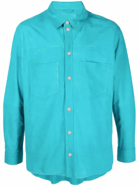Desa 1972 multi-pocket suede shirt 