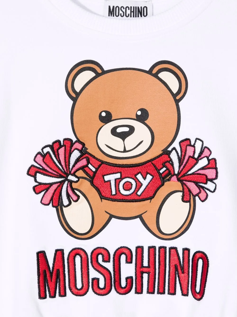 фото Moschino kids свитер с принтом teddy bear