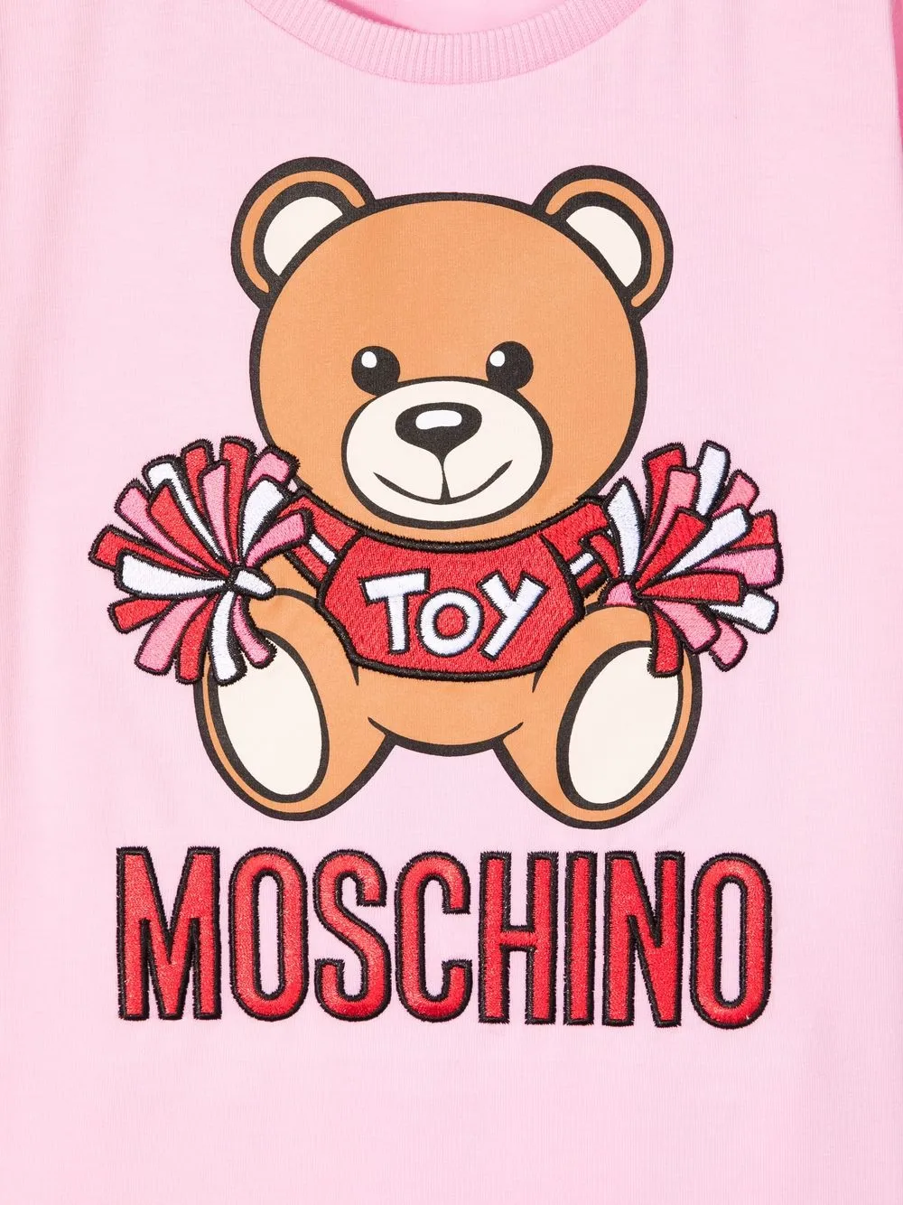 фото Moschino kids футболка с принтом toy teddy