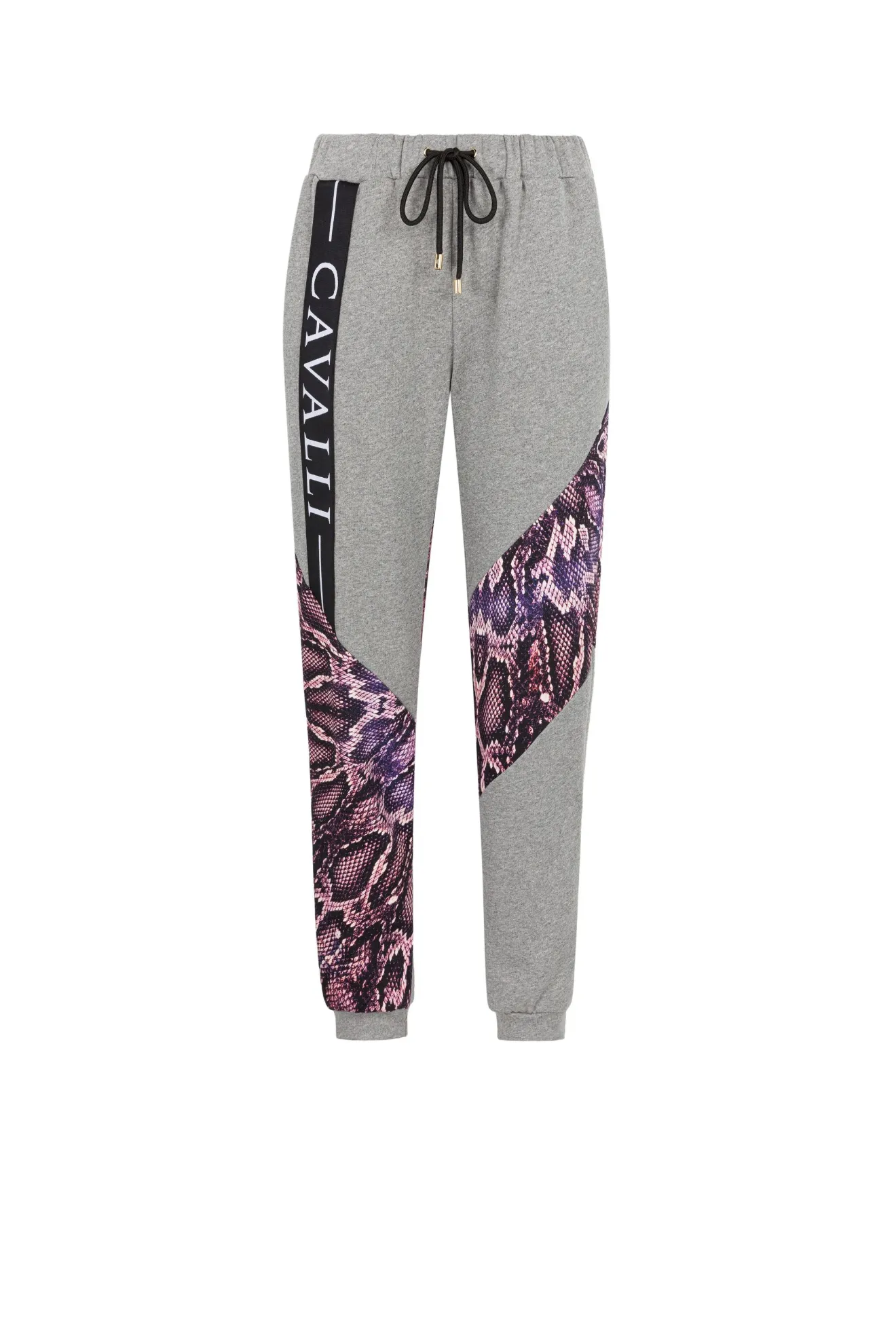 Python-Print Panelled Sweatpants 