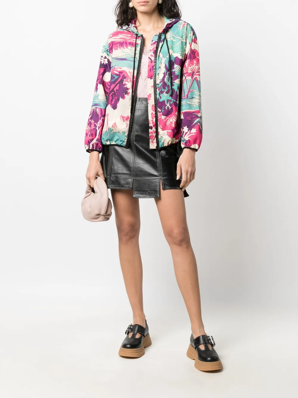 фото Red valentino botanical-print jacket