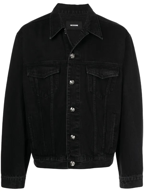 We11done classic-collar Denim Jacket 