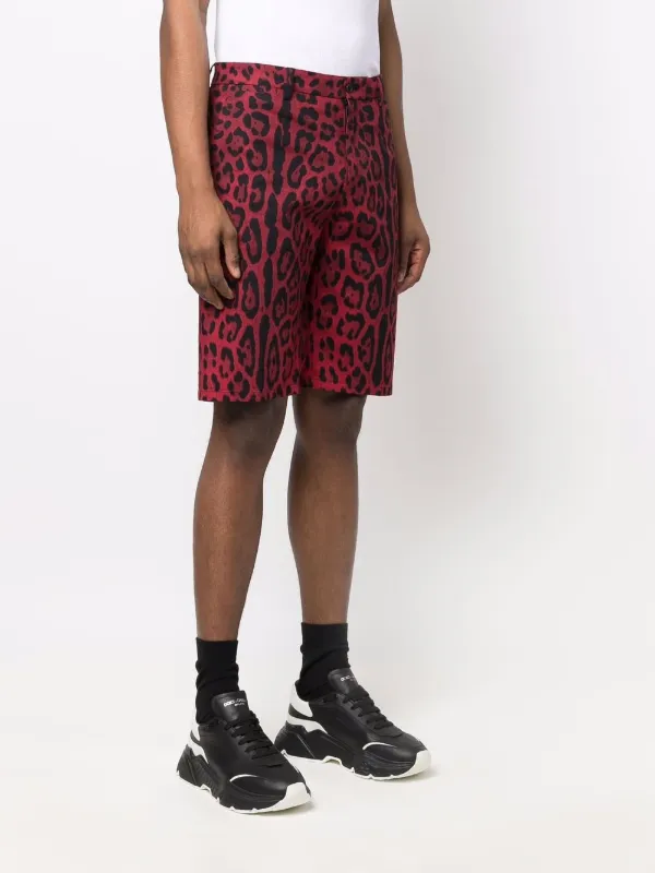 Gabbana leopard-print tailored shorts 