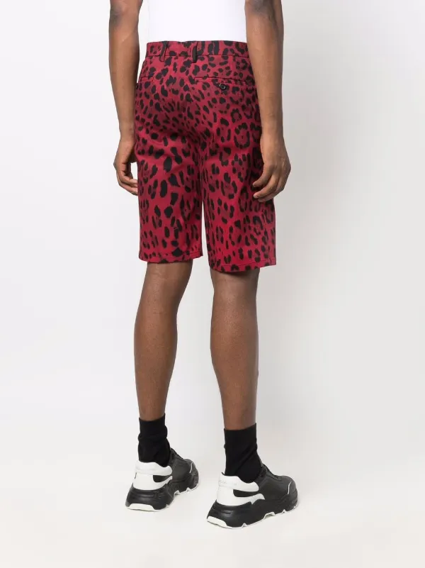 Gabbana leopard-print tailored shorts 
