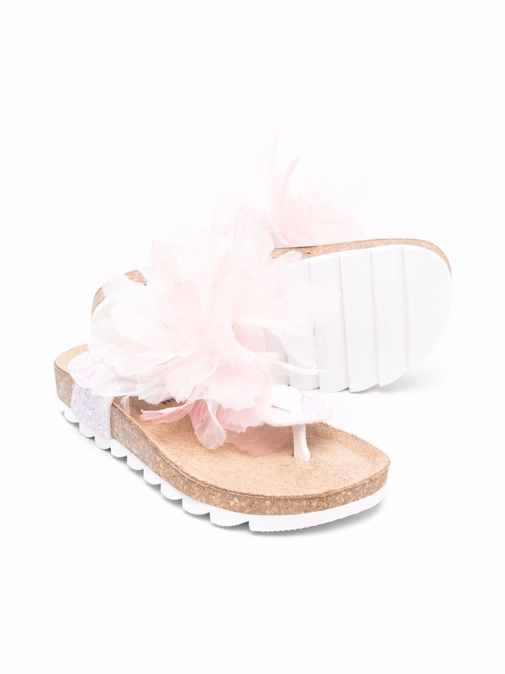 Monnalisa Sandalen met tule detail - Roze