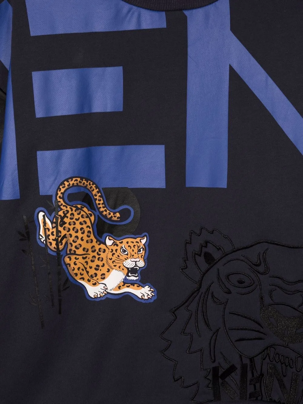 фото Kenzo kids толстовка с принтом tiger