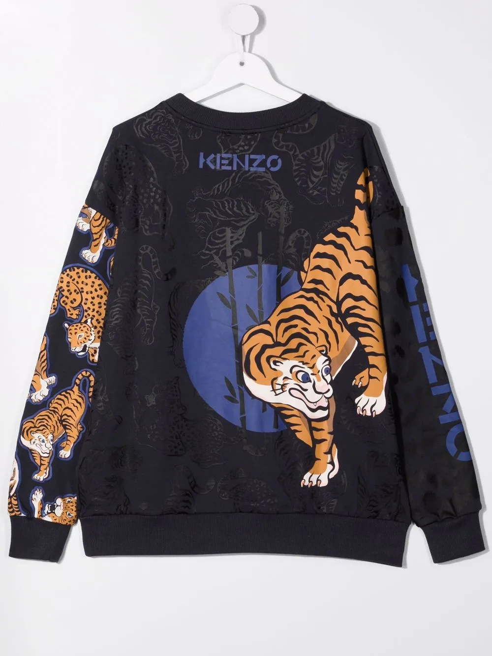 фото Kenzo kids толстовка с принтом tiger