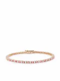 Pragnell 18kt rose gold sapphire and diamond line bracelet - Pink