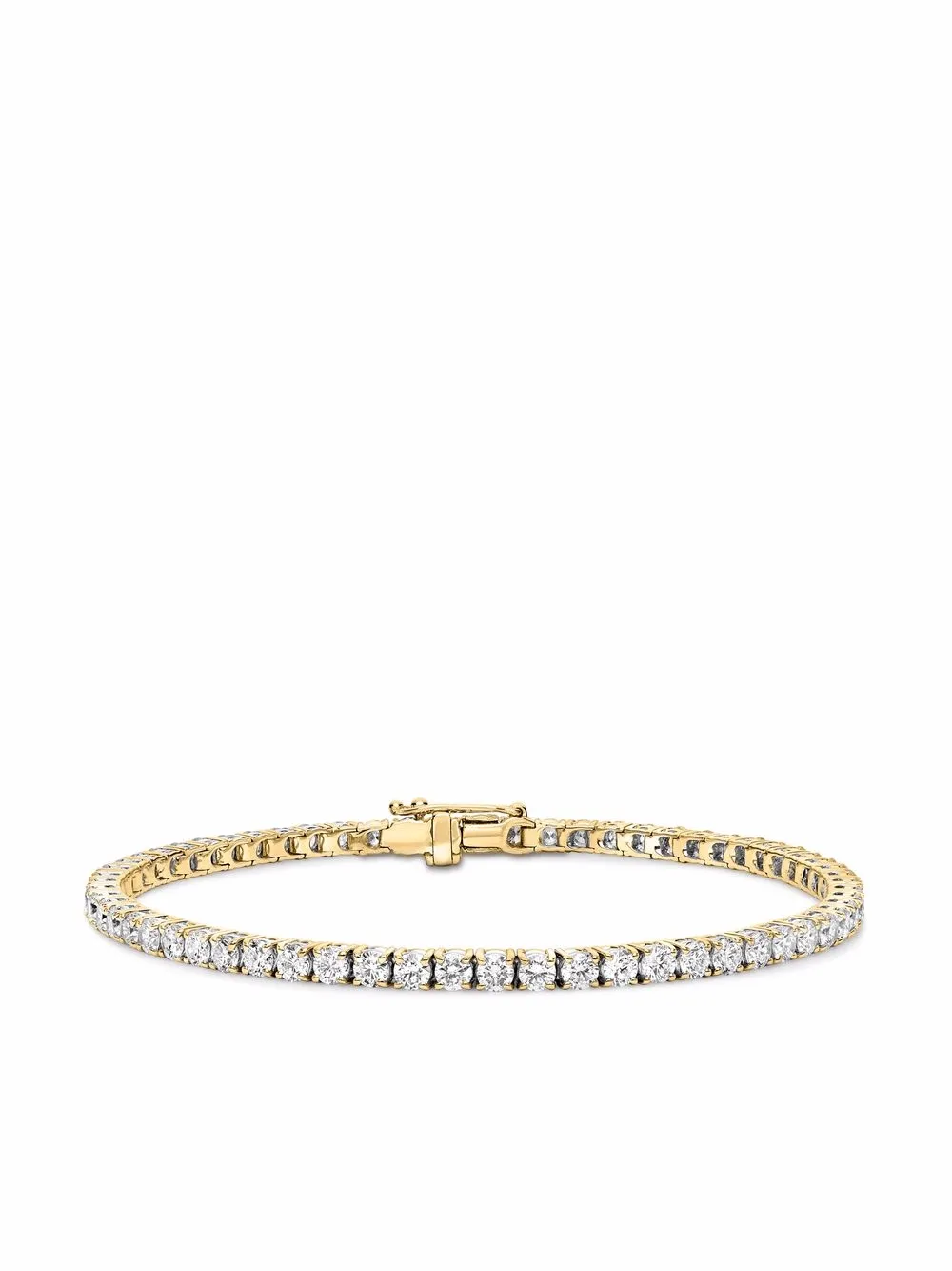 фото Pragnell 18kt yellow gold diamond line tennis bracelet