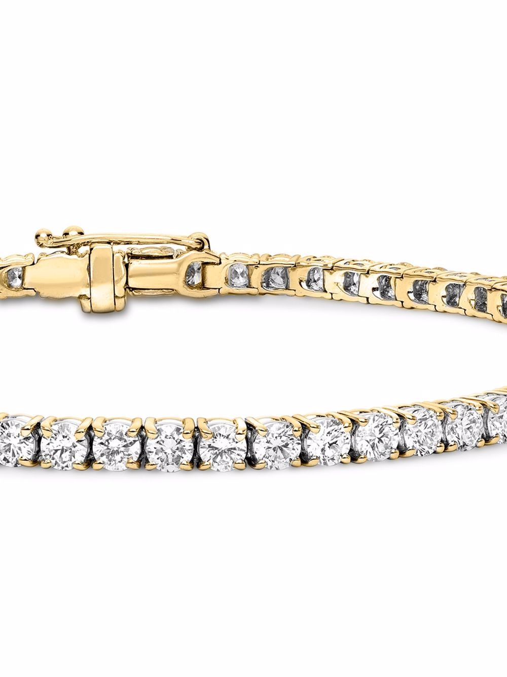 фото Pragnell 18kt yellow gold diamond line tennis bracelet